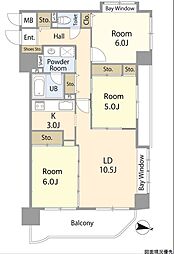 ダイアパレスプロムナード加古町 3LDKの間取図画像