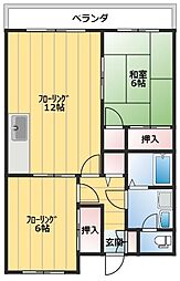 エメロード 2LDKの間取図画像