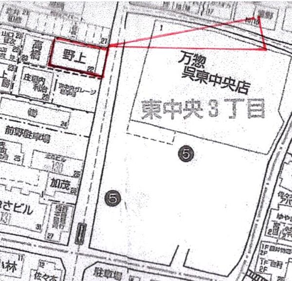 地図を拡大表示
