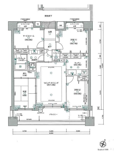 4LDK 間取り