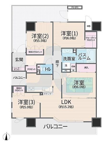 間取りを拡大表示