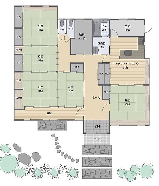 間取りを拡大表示