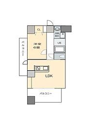 MITOMIBrillanz 1LDKの間取図画像