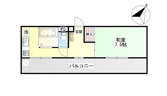1K間取り