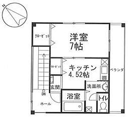 アメニティーコーポ 1DKの間取図画像