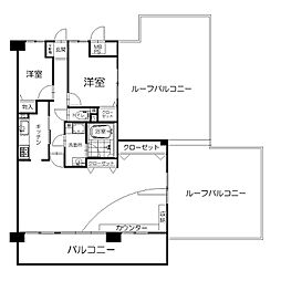ライオンズヒルズ牛田早稲田 2LDKの間取図画像