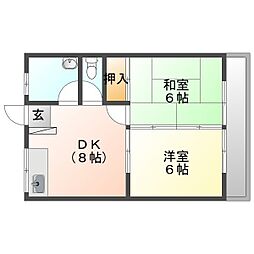 間取図画像 2DK