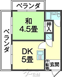 間取図画像 1DK