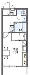 レオパレスグランドゥール 1Kの間取図画像