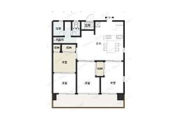 東宝33 4LDKの間取図画像