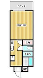 兼次AP 1Kの間取図画像