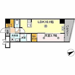 ロイジェント安謝新都心 201 1LDKの間取図画像