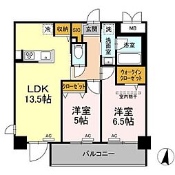Bellemer 2LDKの間取図画像