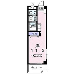 渡嘉敷マンション ワンルームの間取図画像