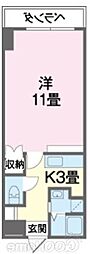 エステート久茂地 1Kの間取図画像