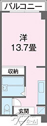 NakagroupBldg.9 ワンルームの間取図画像