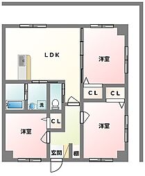 ひかりアパートの間取図画像