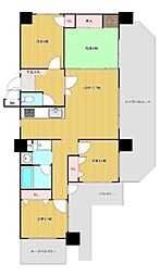 ライオンズマンション古波蔵第4 4LDKの間取図画像