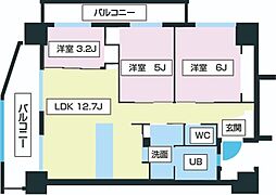 間取図画像 3LDK