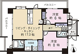 間取図画像 2LDK