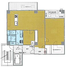 ナウシカマンション 2LDKの間取図画像
