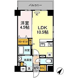 グラン・ルーダイワ 1LDKの間取図画像