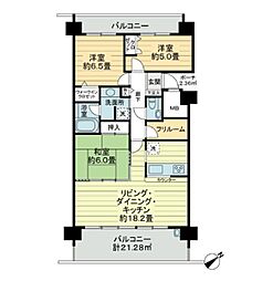 D'クラディア天久パークビュー 3LDKの間取図画像
