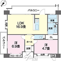 間取図画像 2LDK