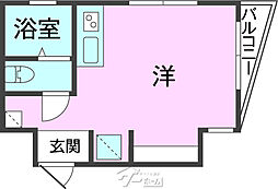 コミューナハ ワンルームの間取図画像