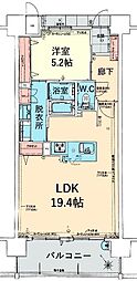 アルファステイツおもろまち 1LDKの間取図画像