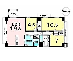 間取図画像 3LDK