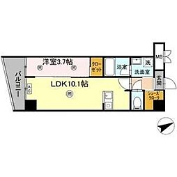 ロイジェント安謝(あじゃ)新都心 1LDKの間取図画像