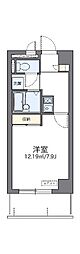 レオパレスMARUTOKU 1Kの間取図画像