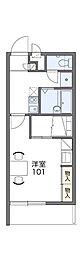 レオパレス琉球 1Kの間取図画像