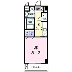 グランビスタ 1Kの間取図画像