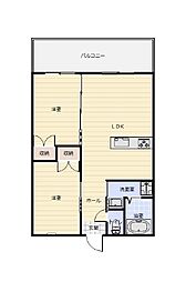 SUNエース 2LDKの間取図画像
