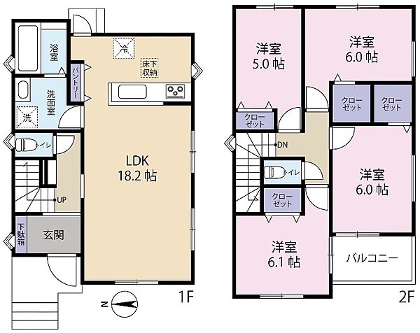 間取りを拡大表示