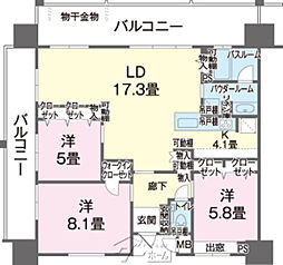 間取図画像 3LDK