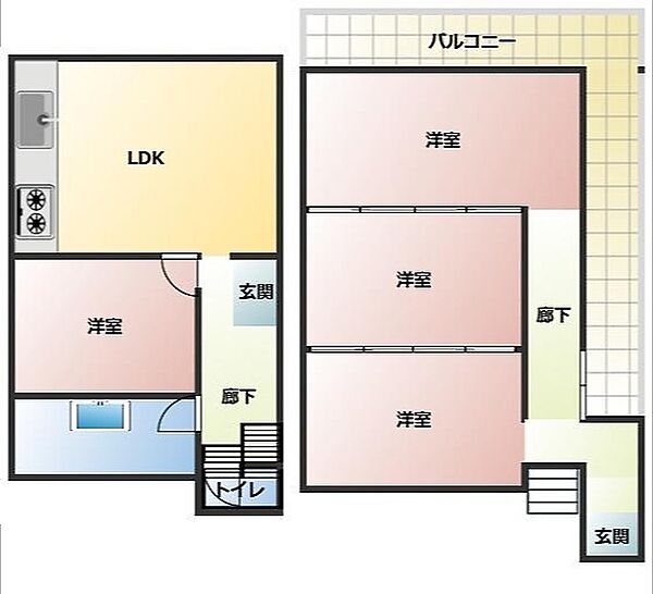 間取りを拡大表示