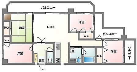 4LDK 間取り