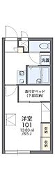 レオパレスサニーハウスうるま 1Kの間取図画像