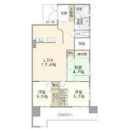 フリーベル泊1丁目 3LDKの間取図画像