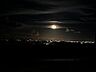 宮古島の夜景と満月