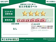 本ラベルは特定住戸の性能を示すものであり、全住戸の性能を示すものではありません