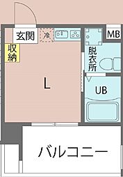 マークシティ金城 ワンルームの間取図画像
