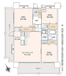 グランツ宮里 3LDKの間取図画像