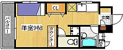 エミネンス西町 ワンルームの間取図画像