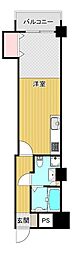 ライオンズマンション久茂地 ワンルームの間取図画像