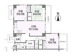 コートヴィレッジ那覇 3LDKの間取図画像