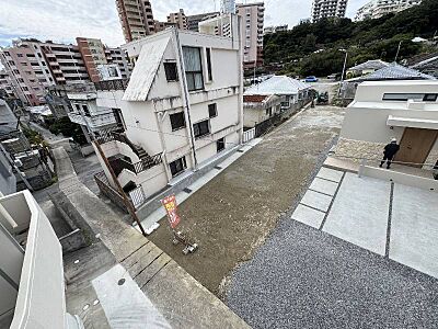 外観：前面道路側からの上空写真 造成してキレイになりました♪